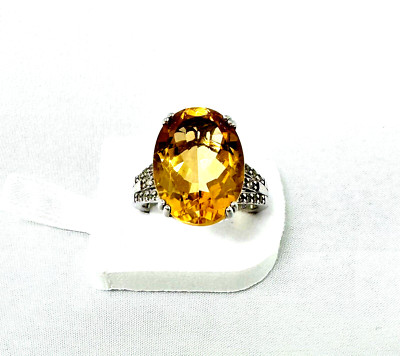 Vintage JLO Ring 925 Sterlingsilber + Citrin Art.-Nr:1117