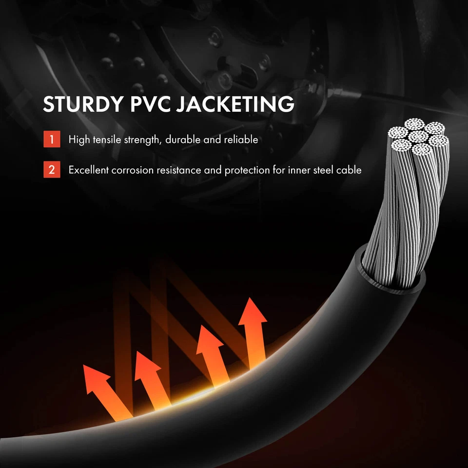 Parking Brake Cable for Chevrolet Silverado 2500 HD GMC Sierra 2500 HD Rear Left - Image 3 of 4