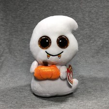 TY Beanie Boos - 6" SCREAM the GHOST (glitter eyes) MINT with MINT TAGS