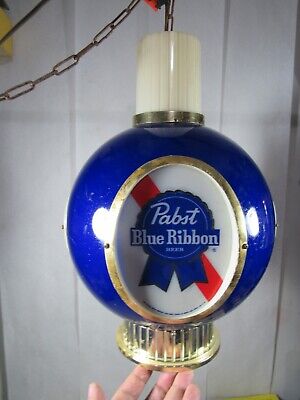 Vintage 1964 Pabst Blue Ribbon Beer PBR Hanging Lamp Light Vintage 1964 Pabst Blue Ribbon Beer PBR Hanging Lamp Light