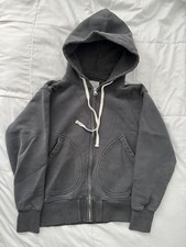1950s Style 17.5 Oz French Terry Cloth Hoodie Size 40 IDEAL Zipper