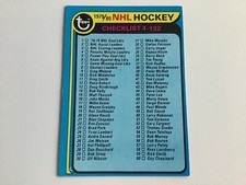 1979-80 TOPPS CHECKLIST #131, WAYNE GRETZKY ROOKIE HOCKEY CARD RC EX/MT. rookie card picture
