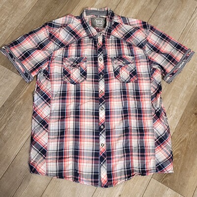 dress shirts for men maryville BKE Plaid Mens XXL Athletic Fit Maryville Shirt Button Up Rockabilly  Western
