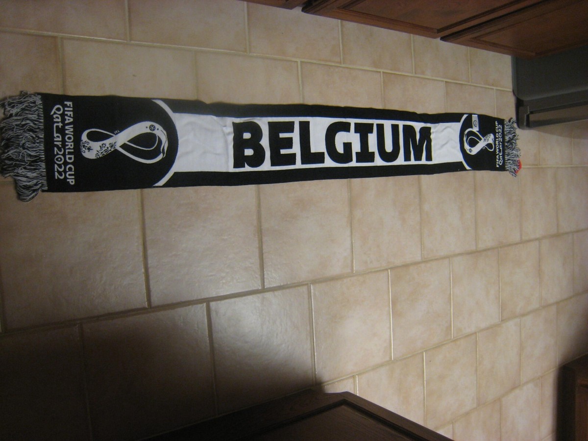 NWT Official FIFA License BELGIUM 2022 World Cup Matchup Scarf New