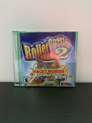Roller Coaster Tycoon 2 Wacky Worlds Expansion Pack - PC Game - Windows CD-ROM