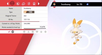 Pokemon Schwert & Schild Shiny Scorbunny 6IV Max EVs
