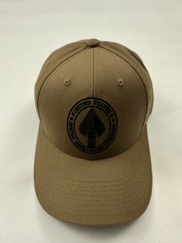 The Corps Special Operations Command Logo Beige Baseball Cap Hat One Size - Picture 1 of 6