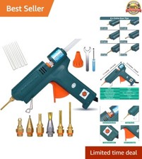 Full Size Hot Glue Gun, 150 Watts with 6 Copper Nozzles Temperature Adjustabl...