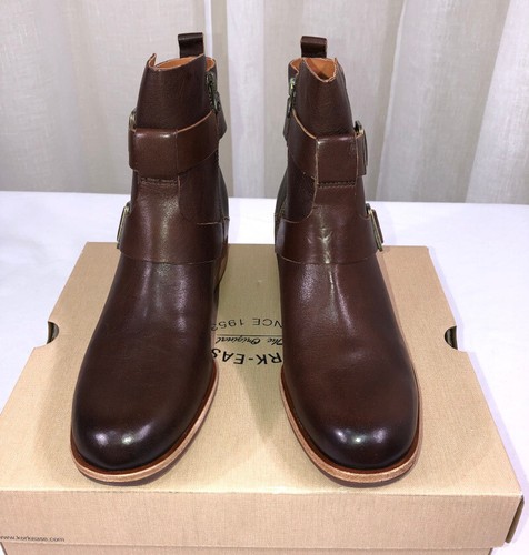 NUEVO EN CAJA Kork-Ease Carsyn Correas con Hebilla/Botas de Cuero con Cremallera Lateral EE. UU. 7.5 Marrón Oscuro - Imagen 8 de 19
