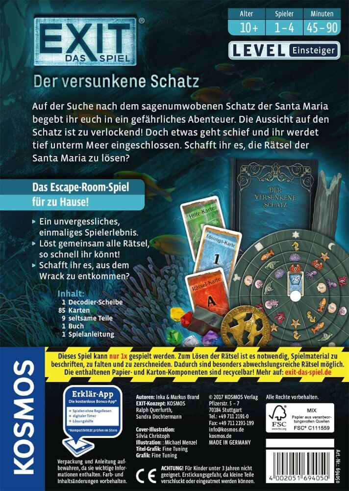 Thumbnail - Kosmos Exit - Das Spiel: Der Versunkene Schatz