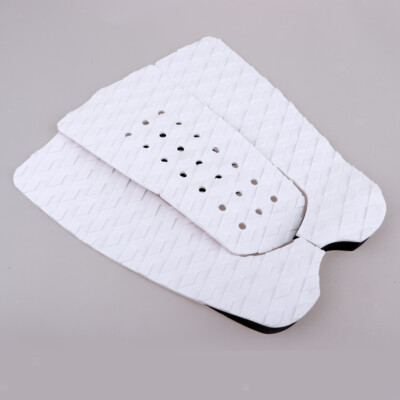 3 Teiliges Surfboard Traction Pad, Weiß, Full Size, Maximaler Grip Zum