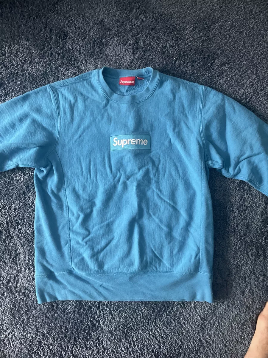 Supreme Black Box Logo Crewneck Size Medium FW18 Fall Winter 2018 Sweatshirt