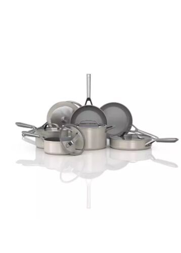 Ninja Neverstick Ceramic Pro 12-Piece Cookware Set, Stone