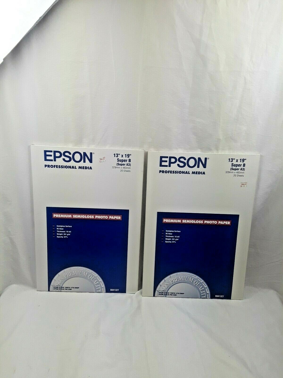 Epson 13x19 Premium Semi Gloss Paper 20 Sheets, Paper, papier photo epson