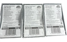 *QTY 3* BELL 5322-0 WEATHERPROOF BOX SINGLE GANG BOX. NEW IN PACKAGE!     AE