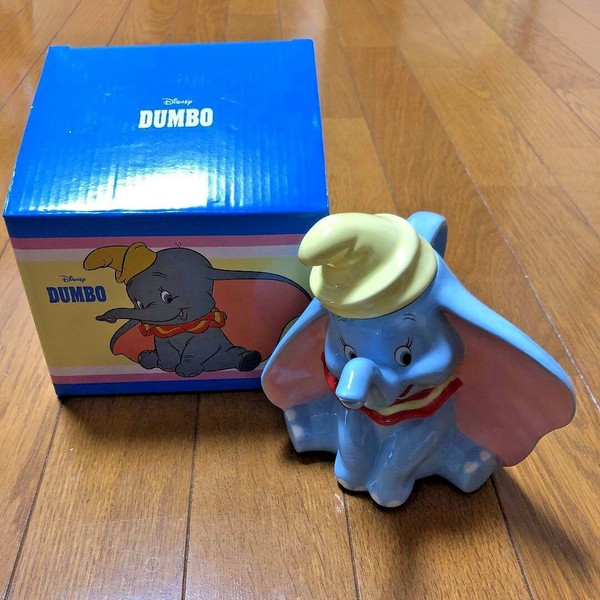 Disney Dumbo Teekanne Blau Keramik Kanne Porzellan Blau Elefant Geschirr Japan-image