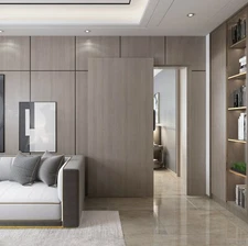 Soft Closing Interior Wall Mount Hidden Track Floating Sliding Door Hardware