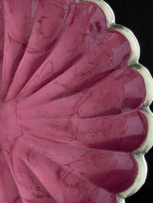 Ciotola Decorativa Julia Knight Peony Pedestal Gala, 53 Cm, Neve, In Alluminio Pressofuso Con Smalto E Madreperla, Per Frutta, Ghiaccio O Centrotavola - 2