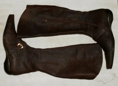 Rosemetal bottes zippés daim marron P38 TBE - Photo 1/4