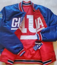 New York Giants Reversible Starter Jacket Full Snap -G-MEN SPECIAL- Sz Large 💪