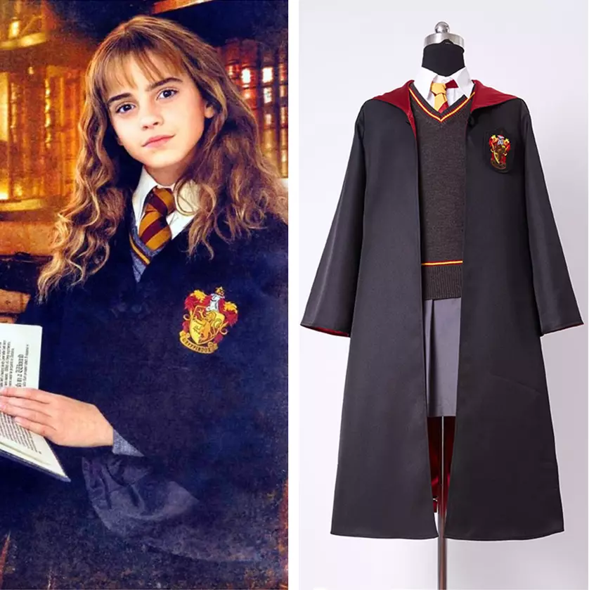 nuovo costume uniforme bambini adulti donna taglia grifondoro Hermione  Granger