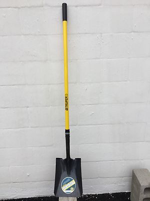 Truper Tru-Glass Long Fiberglass Handle Square Point Shovel