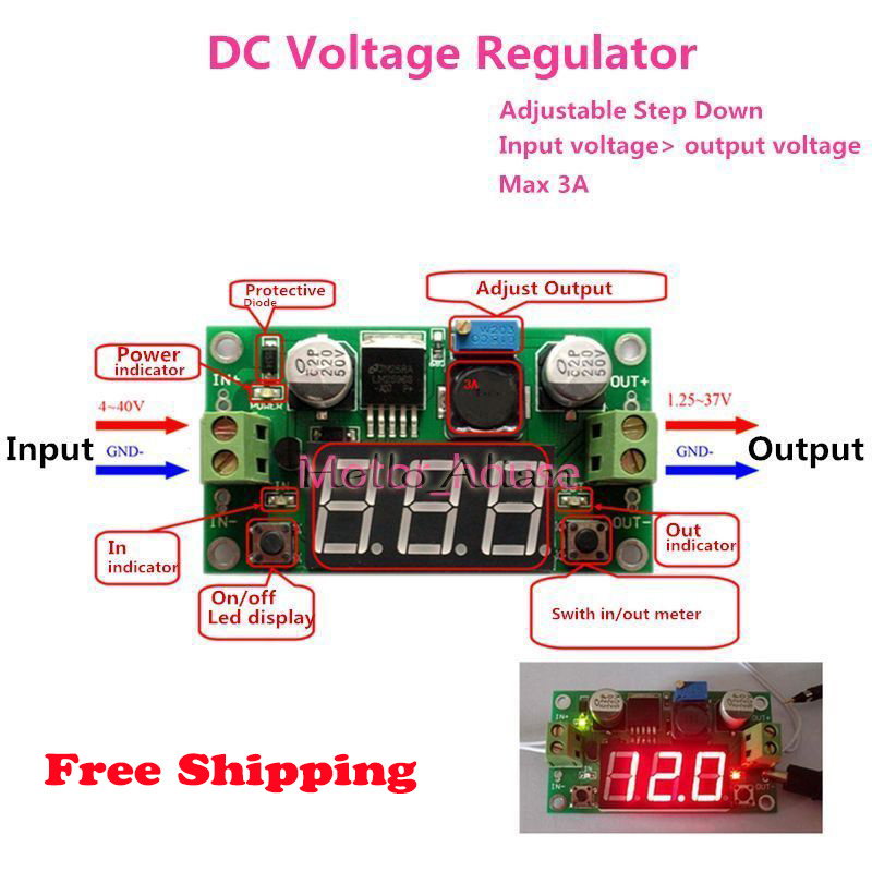 Convertitore DC DC Step-down 12V 24V 36V 48V 60V A 5V 3A Alimentatore LED Modulo Buck Impermeabile 15W For Auto Solare(10-80V - Foto 7