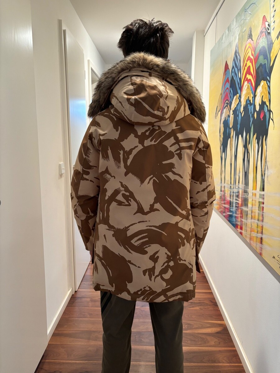 Down Jacket Woolrich Parka Herren Camouflage GRIFFIN Reversible