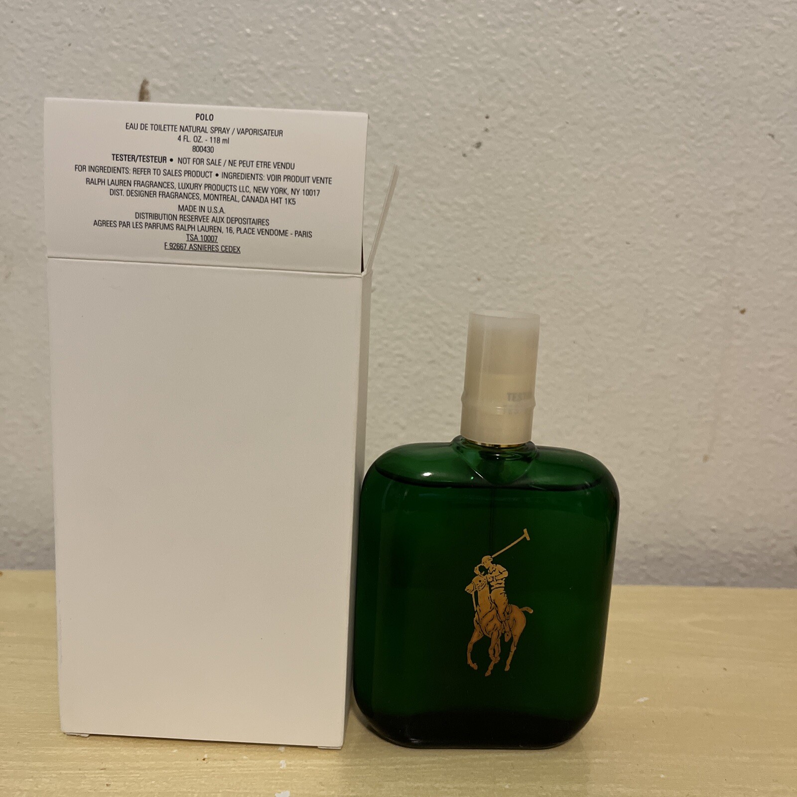 RALPH LAUREN ~ POLO GREEN EAU DE TOILETTE SPRAY ~ 4 OZ NEW TSTR