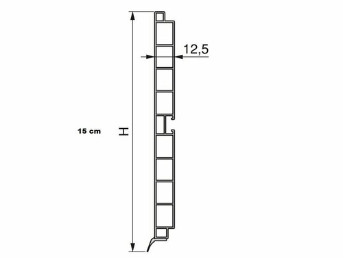 ZOCCOLATURA ALZATINA ACCIAIO SATINATO H 10-12-15 CM + ACCESSORI - 第 14/25 張圖片