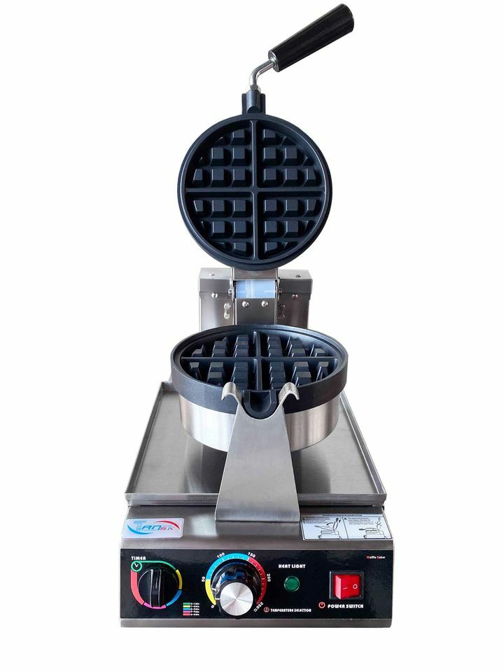 Commercial Rotary Waffle Baker Machine  Heavy Duty Professional Waffle Maker