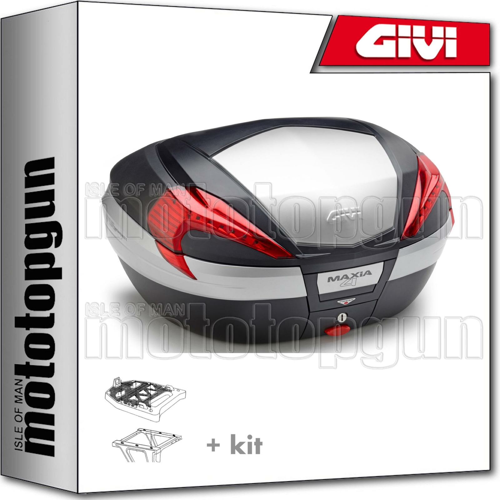 GIVI BAULETTO MAXIA 4 V56N + ATTACCO HONDA XL 600 V TRANSALP 1996 96