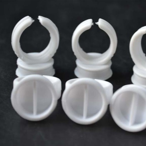 100× Disposable Pigment Ink Holder Ring Cups For Permanent Makeup Tattoo Eyebrow - Picture 4 of 10