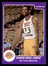 1985 Star Kareem Abdul Jabbar Basketball #12 All-Time Records NM/MT