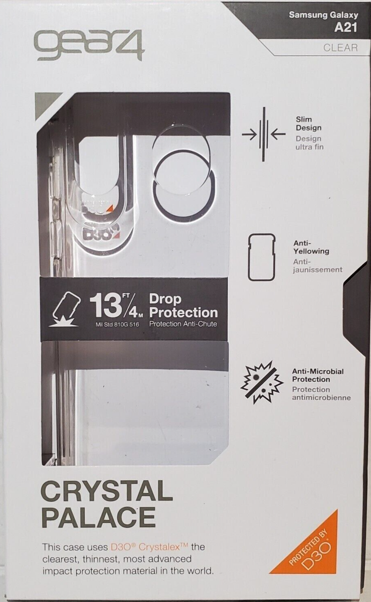 For Samsung Galaxy A21 Gear4 Crystal Palace Clear Phone Case - Main Image