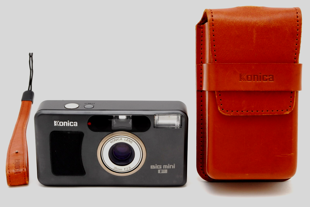 しょ　　KONICA　Bigmini F　Black 🎦 [N MINT] Konica BiG mini F Limited Black Point & Shoot
