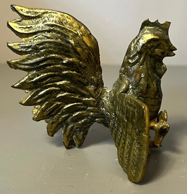 Lou Ehrlich Strutting Brass Metal Rooster 1970's