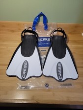 Cressi Palau SAF, White/Black, L/XL 44/47, 10/13, 11/13 NIP FINS SCUBA