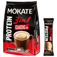 MOKATE CLASSIC 3in1 PROTEIN - INSTANT COFFEE - 10x17G STICKS - HEALTHY FIT