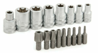 Titan 16160 17pc External Torx  Socket & Torx  Bit Set
