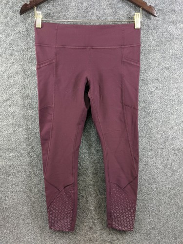 lululemon burgundy mesh leggings
