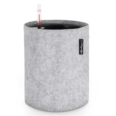 Lechuza Pflanzengefäß Trendcover 23 Felt light grey Ø 23 cm × 26,5 cm