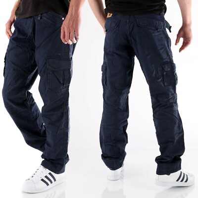Timezone Herren Cargo Jeans Hose Benito TZ 0-3-9-1 blau  Größe wählbar Neu 