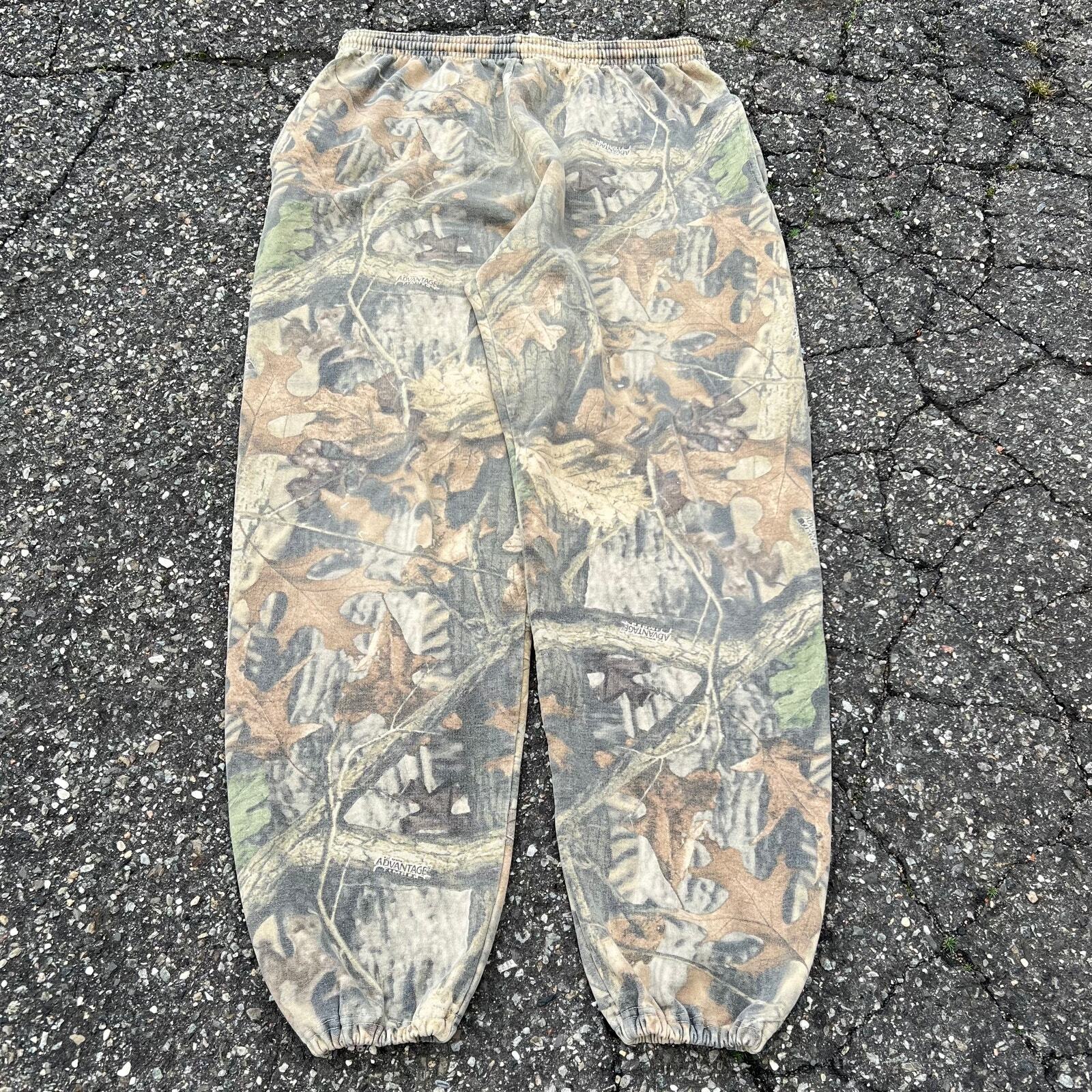 Vintage realtree camo commander essential blank cotton sweatpants