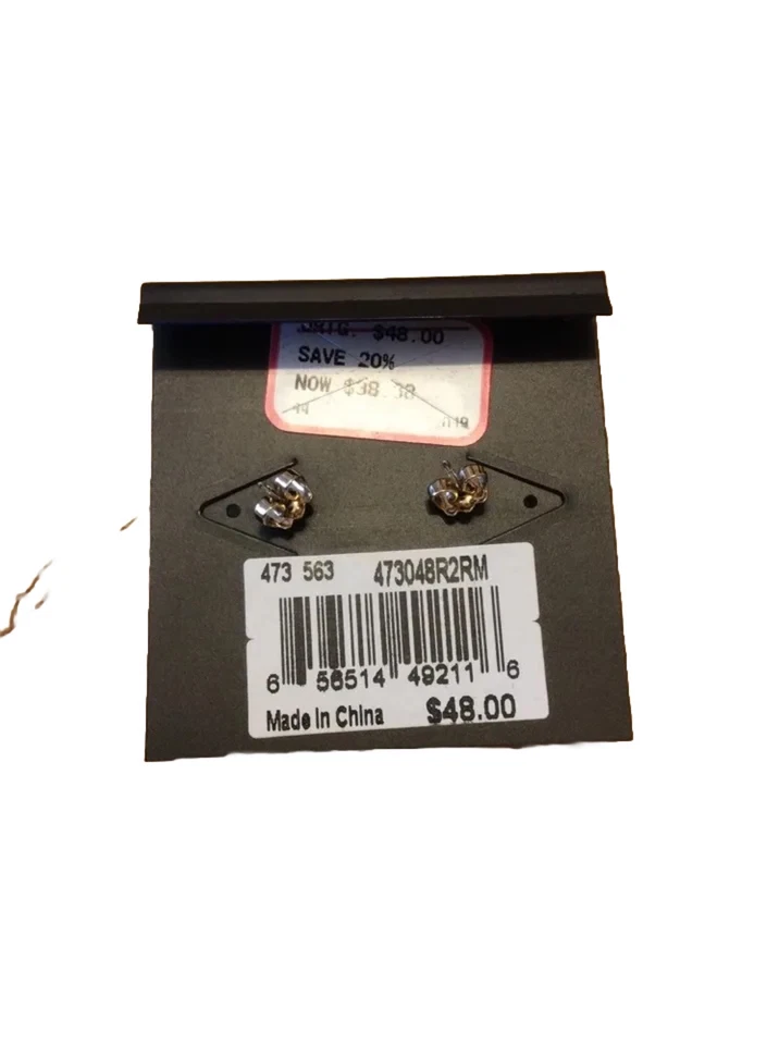 $48 Rebecca Minkoff Gold Diamond Earrings RM13 Foto 2 de 2