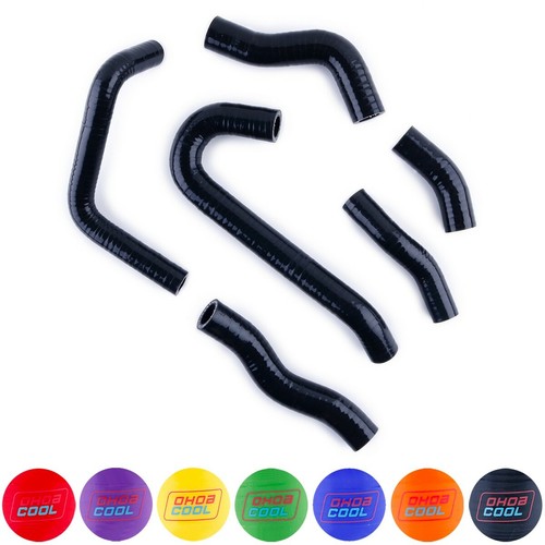 Manguera de radiador de silicona para 1990-1999 Honda NSR250 MC21 y MC28 PMG3 PMG4 negra - Imagen 3 de 12