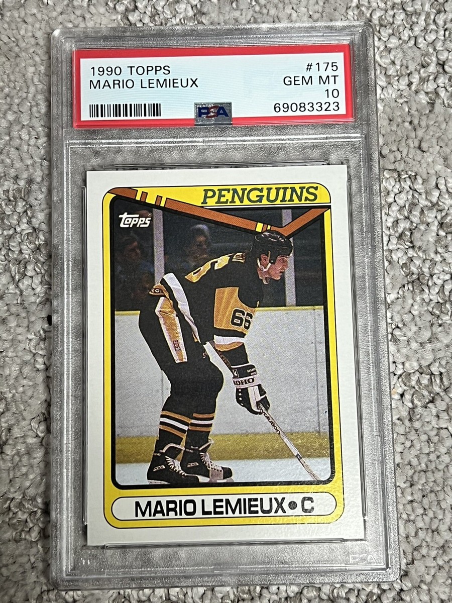 PSA 10 GEM MINT HOCKEY CARD 1990 TOPPS MARIO LEMIEUX HOF