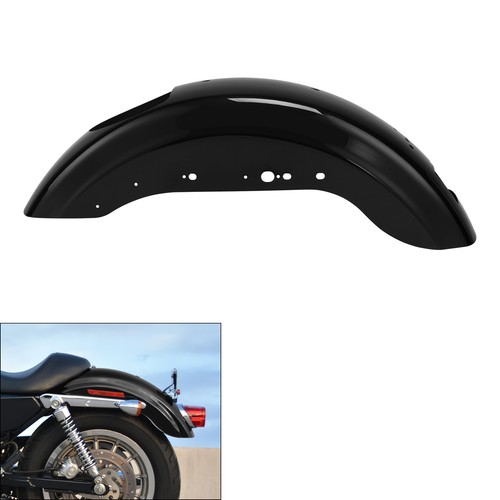 Gloss Black Rear Fender Fit For Harley Sportster XL883 1200 48 72 2007-2009 2008 - Picture 6 of 15