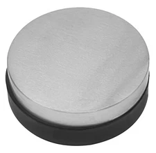 3" Dia. Round Bench Block Steel Fixed on Rubber Anvil Work Surface Jewelry Tool