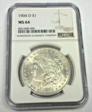 1904-O MORGAN SILVER DOLLAR NGC MS64 (2861)